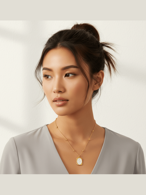 C-203 – 18k Gold Plated Stainless Steel Tarnish Free Waterproof Female Jewellery