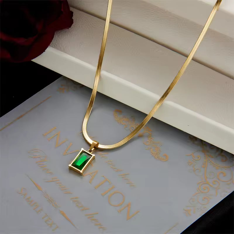 JS-14 – 18k Gold Plated Stainless Steel Tarnish Free Waterproof Female Jewellery