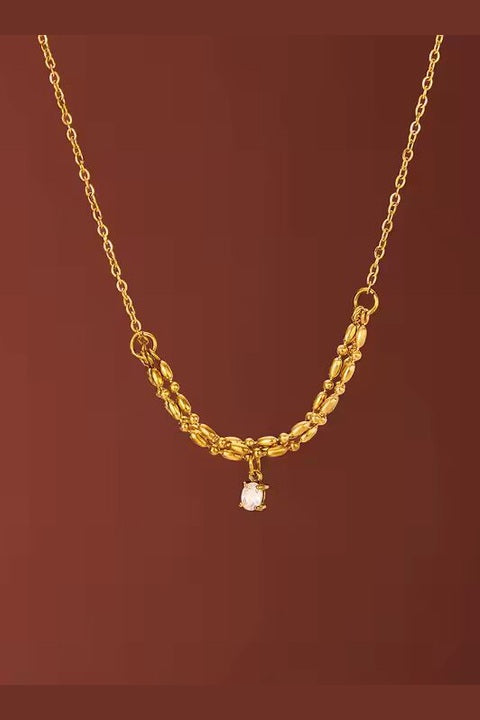 C-305– 18k Gold Plated Stainless Steel Tarnish Free Waterproof Female Jewellery