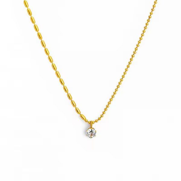 C-256 – 18k Gold Plated Stainless Steel Tarnish Free Waterproof Female Jewellery
