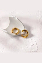 ES-255 – 18k Gold Plated Stainless Steel Tarnish Free Waterproof Female Jewellery