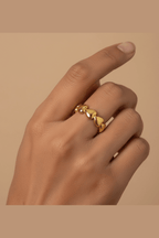 R-111 – 18k Gold Plated Stainless Steel Tarnish Free Waterproof Female Jewellery