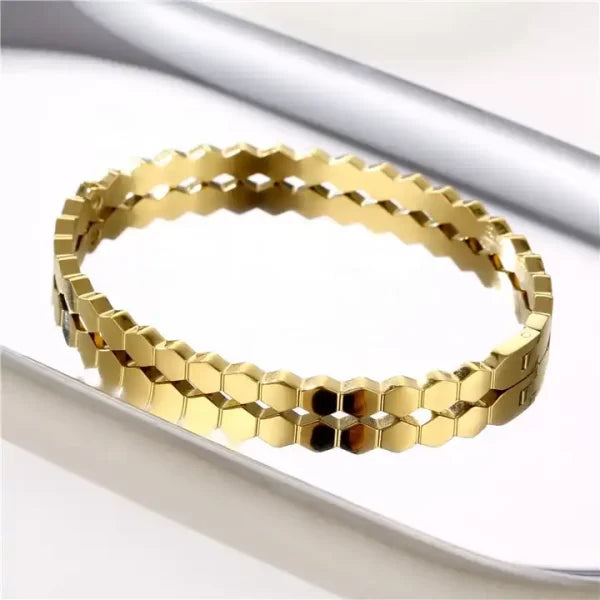 B-59 – 18k Gold Plated Stainless Steel Tarnish Free Waterproof Female Jewellery