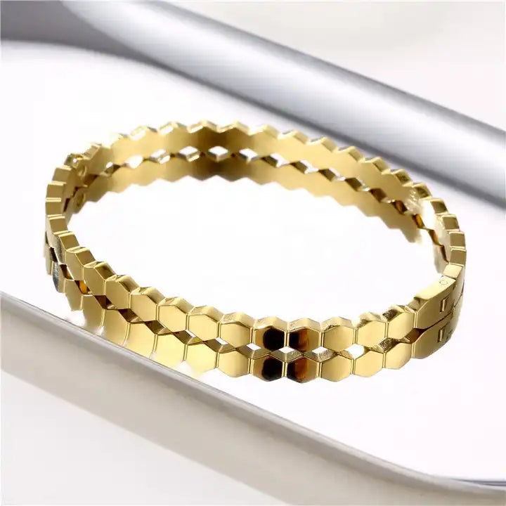 B-59 – 18k Gold Plated Stainless Steel Tarnish Free Waterproof Female Jewellery
