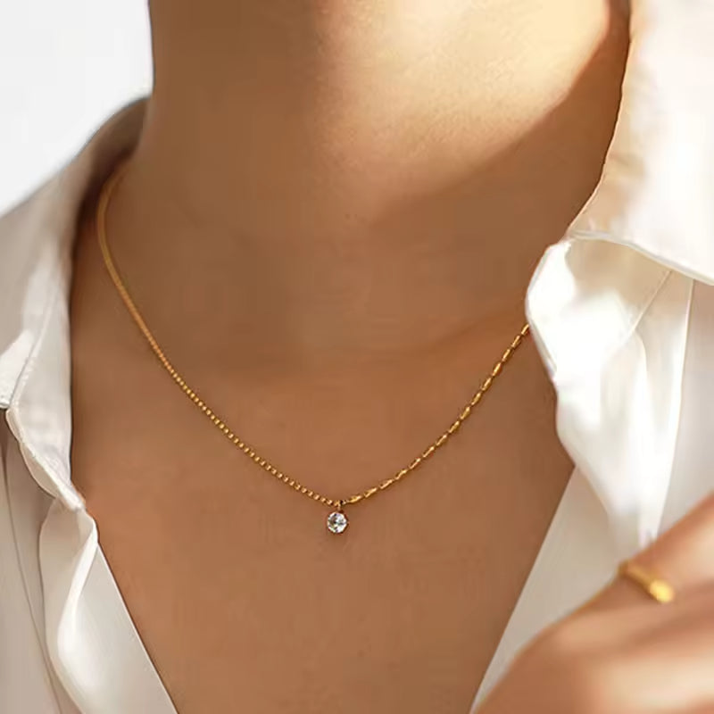 C-256 – 18k Gold Plated Stainless Steel Tarnish Free Waterproof Female Jewellery
