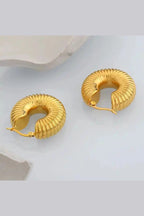 ES-252 – 18k Gold Plated Stainless Steel Tarnish Free Waterproof Female Jewellery