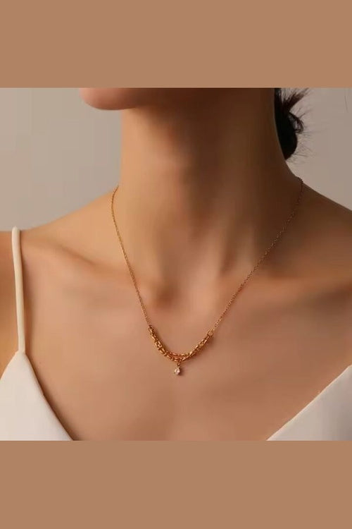 C-305– 18k Gold Plated Stainless Steel Tarnish Free Waterproof Female Jewellery