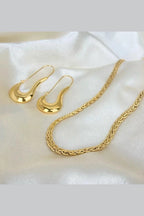 ES-218 – 18k Gold Plated Stainless Steel Tarnish Free Waterproof Female Jewellery