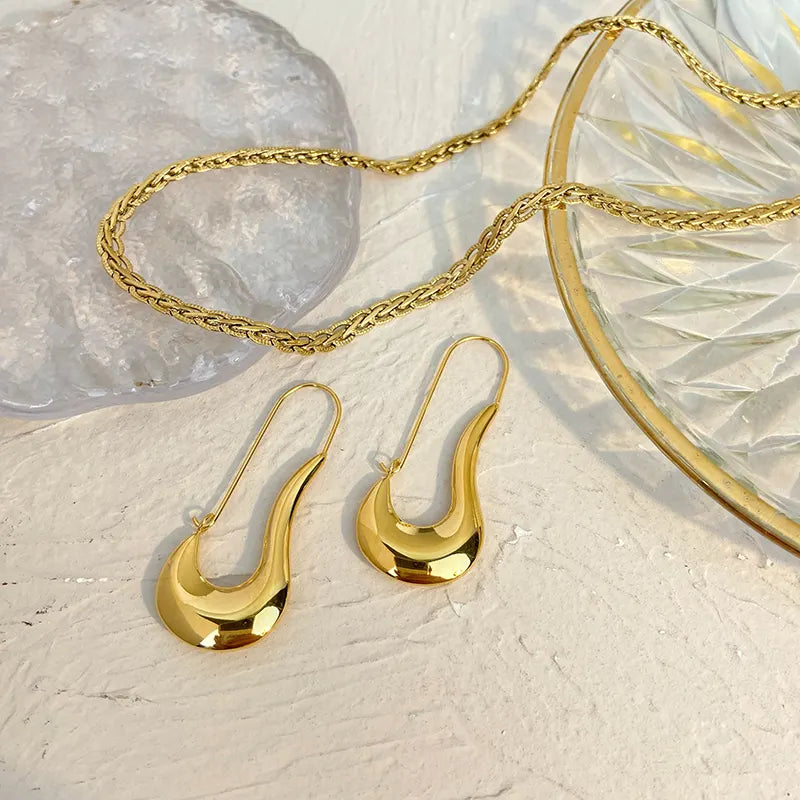 ES-218 – 18k Gold Plated Stainless Steel Tarnish Free Waterproof Female Jewellery