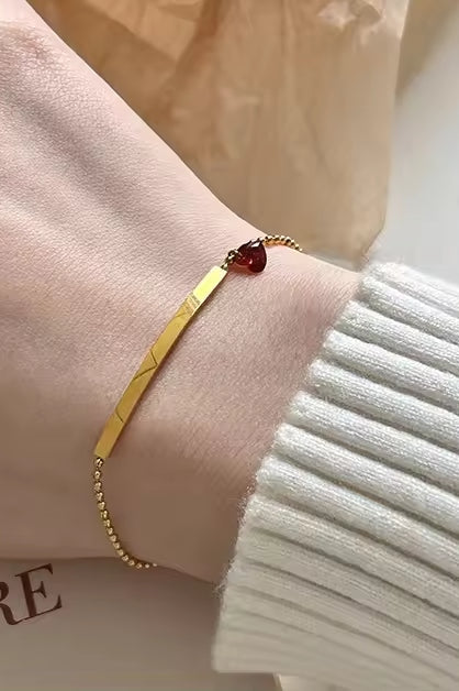 B-68 – 18k Gold Plated Stainless Steel Tarnish Free Waterproof Female Jewellery