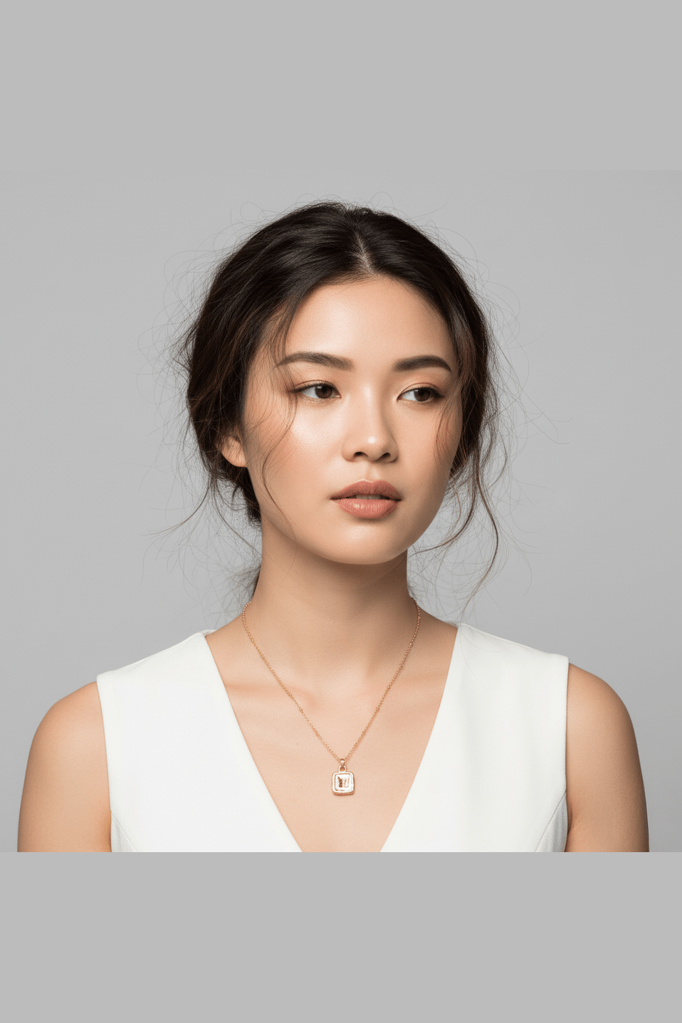 C-193 STAINLESS STEEL 18K GOLD PLATED ANTI TARNISH NECKLACE