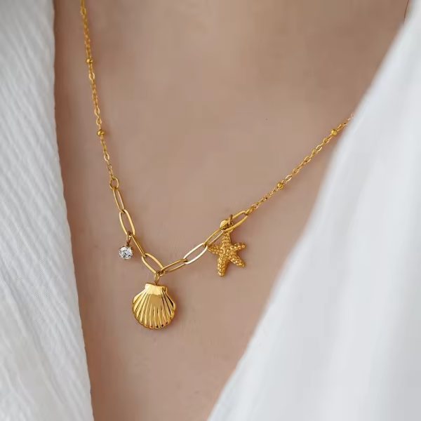 C-274 – 18k Gold Plated Stainless Steel Tarnish Free Waterproof Female Jewellery