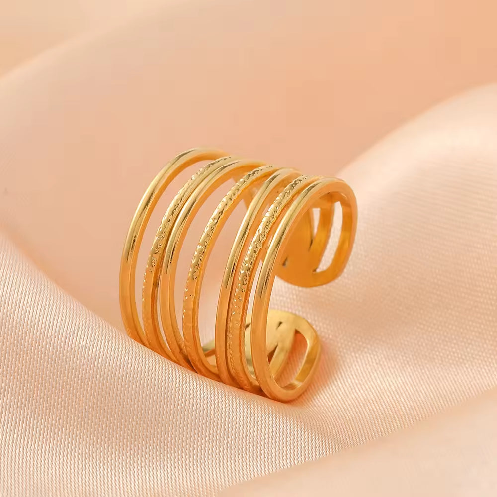 R-130 – 18k Gold Plated Stainless Steel Tarnish Free Waterproof Female Jewellery