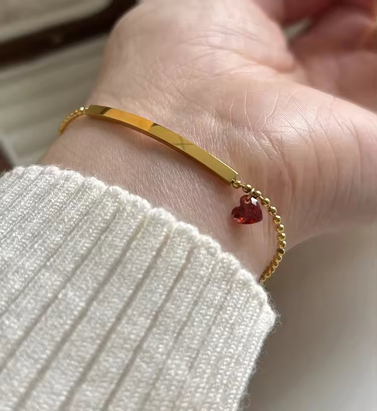 B-68 – 18k Gold Plated Stainless Steel Tarnish Free Waterproof Female Jewellery