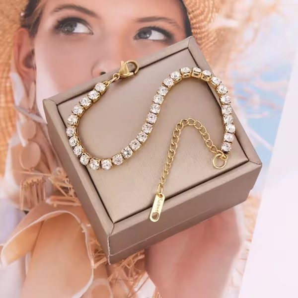 B-63 – 18k Gold Plated Stainless Steel Tarnish Free Waterproof Female Jewellery