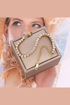 B-63 – 18k Gold Plated Stainless Steel Tarnish Free Waterproof Female Jewellery