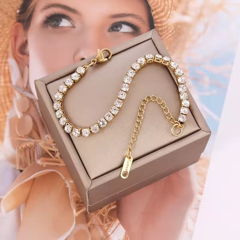 B-63 – 18k Gold Plated Stainless Steel Tarnish Free Waterproof Female Jewellery