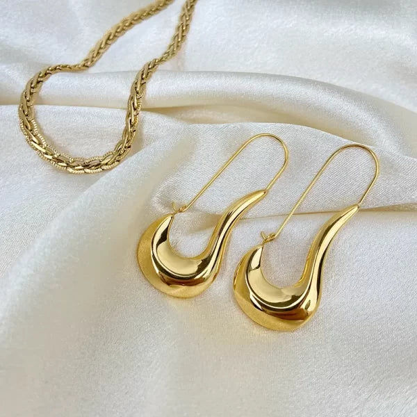 ES-218 – 18k Gold Plated Stainless Steel Tarnish Free Waterproof Female Jewellery