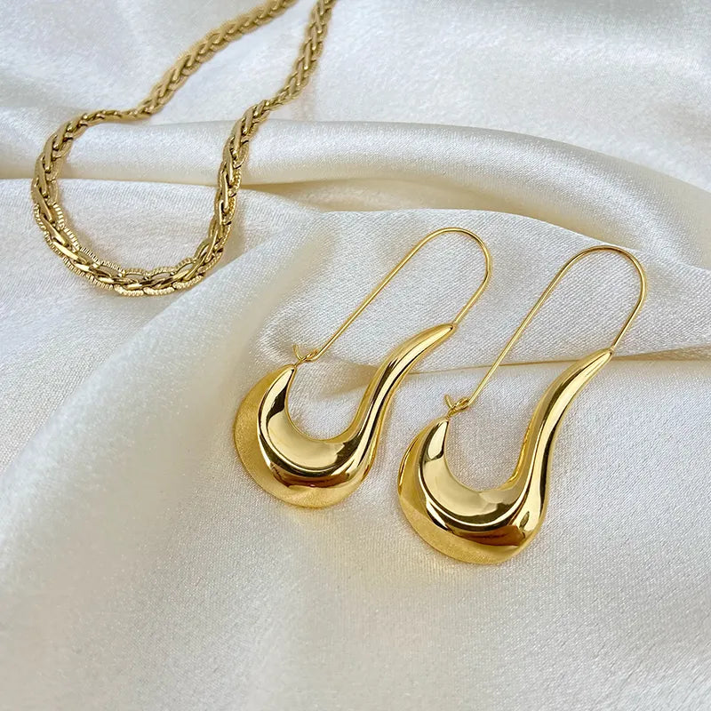 ES-218 – 18k Gold Plated Stainless Steel Tarnish Free Waterproof Female Jewellery