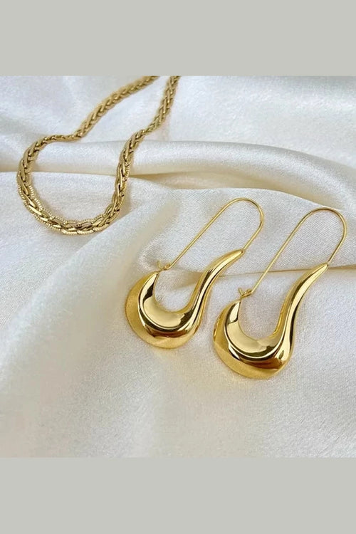 ES-218 – 18k Gold Plated Stainless Steel Tarnish Free Waterproof Female Jewellery