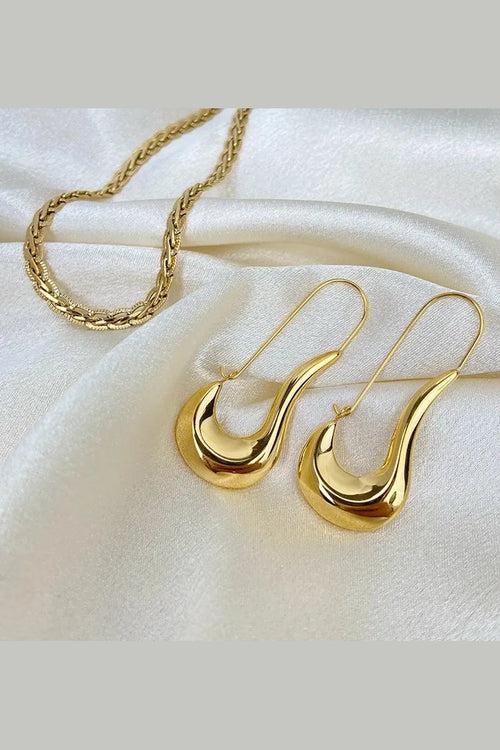 ES-218 – 18k Gold Plated Stainless Steel Tarnish Free Waterproof Female Jewellery