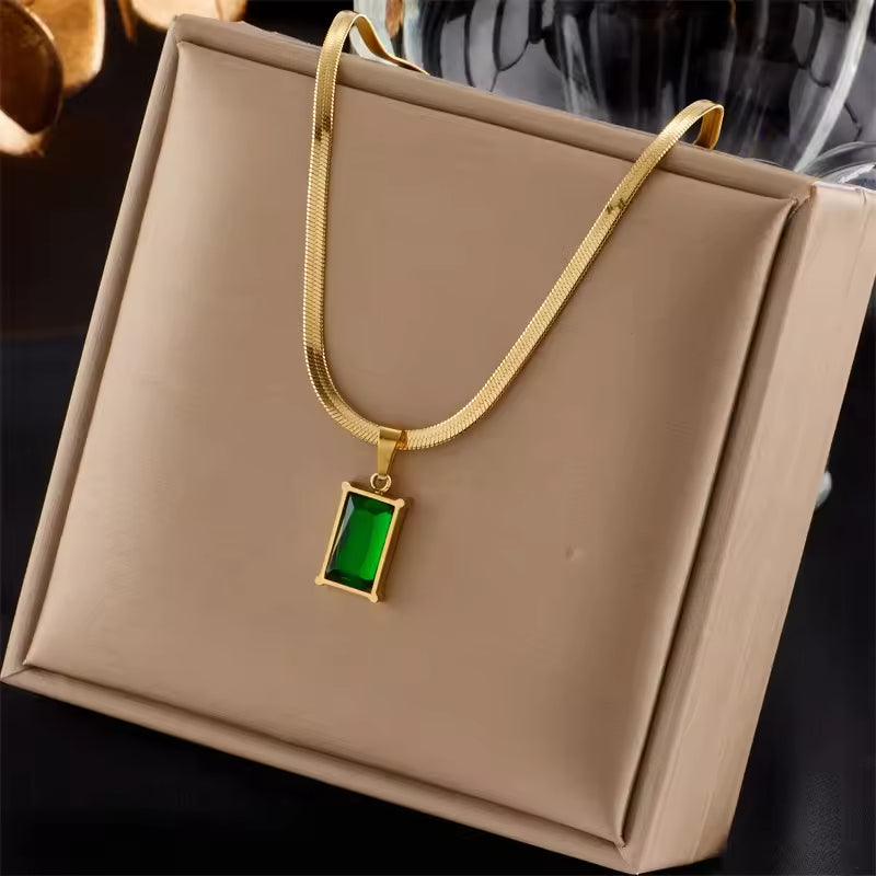 JS-14 – 18k Gold Plated Stainless Steel Tarnish Free Waterproof Female Jewellery