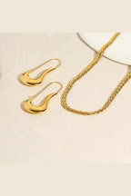 ES-218 – 18k Gold Plated Stainless Steel Tarnish Free Waterproof Female Jewellery