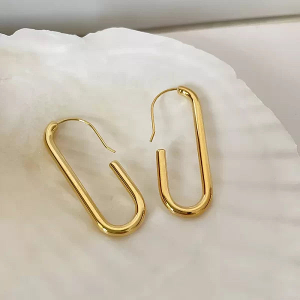 ES-187 – 18k Gold Plated Stainless Steel Tarnish Free Waterproof Female Earrings