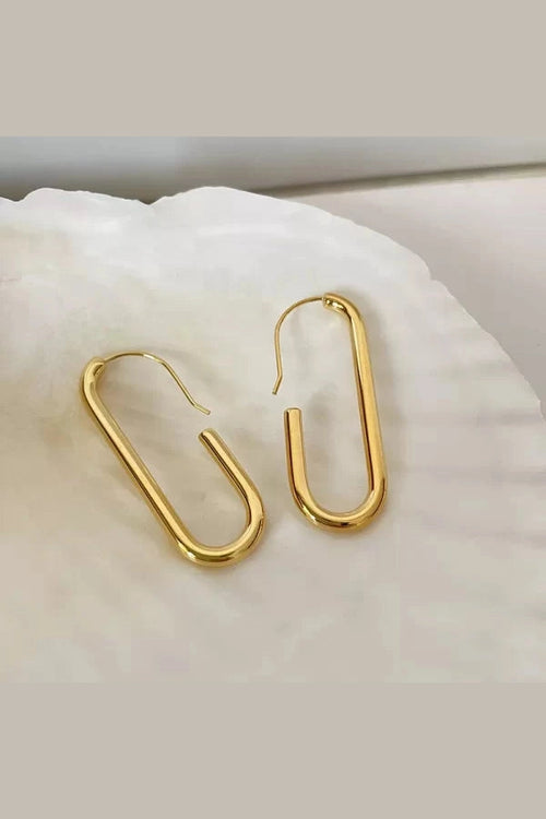 ES-187 – 18k Gold Plated Stainless Steel Tarnish Free Waterproof Female Earrings