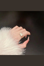 R-103-GOLDEN-18k Gold Plated Stainless Steel Tarnish Free Waterproof Female Jewellery