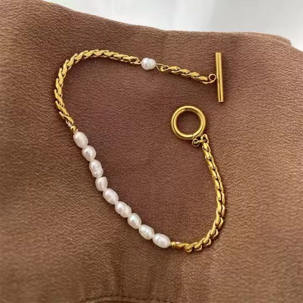 B-90 – 18k Gold Plated Stainless Steel Tarnish Free Waterproof Female Jewellery