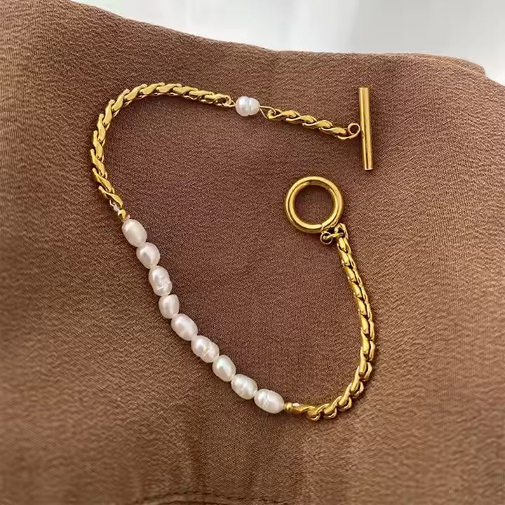 B-90 – 18k Gold Plated Stainless Steel Tarnish Free Waterproof Female Jewellery