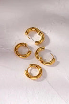 ES-255 – 18k Gold Plated Stainless Steel Tarnish Free Waterproof Female Jewellery