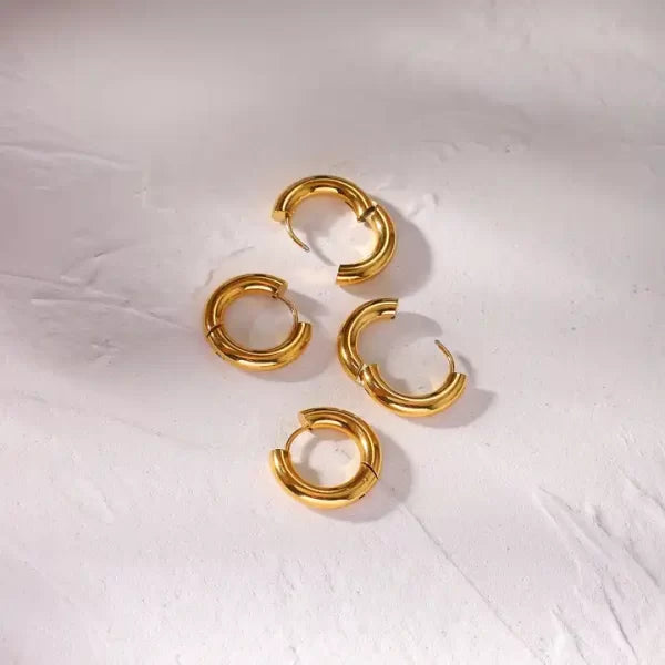 ES-255 – 18k Gold Plated Stainless Steel Tarnish Free Waterproof Female Jewellery