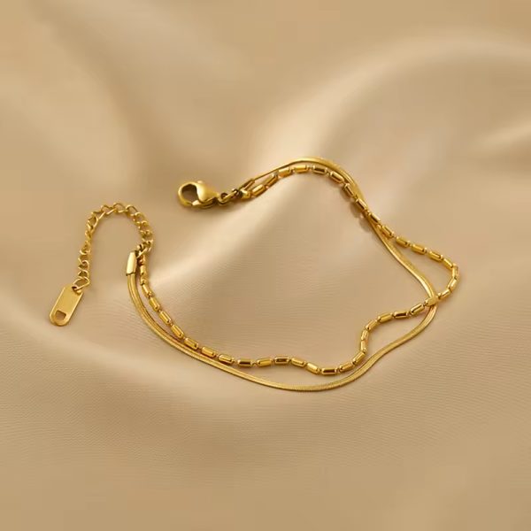 B-79 – 18k Gold Plated Stainless Steel Tarnish Free Waterproof Female Jewellery