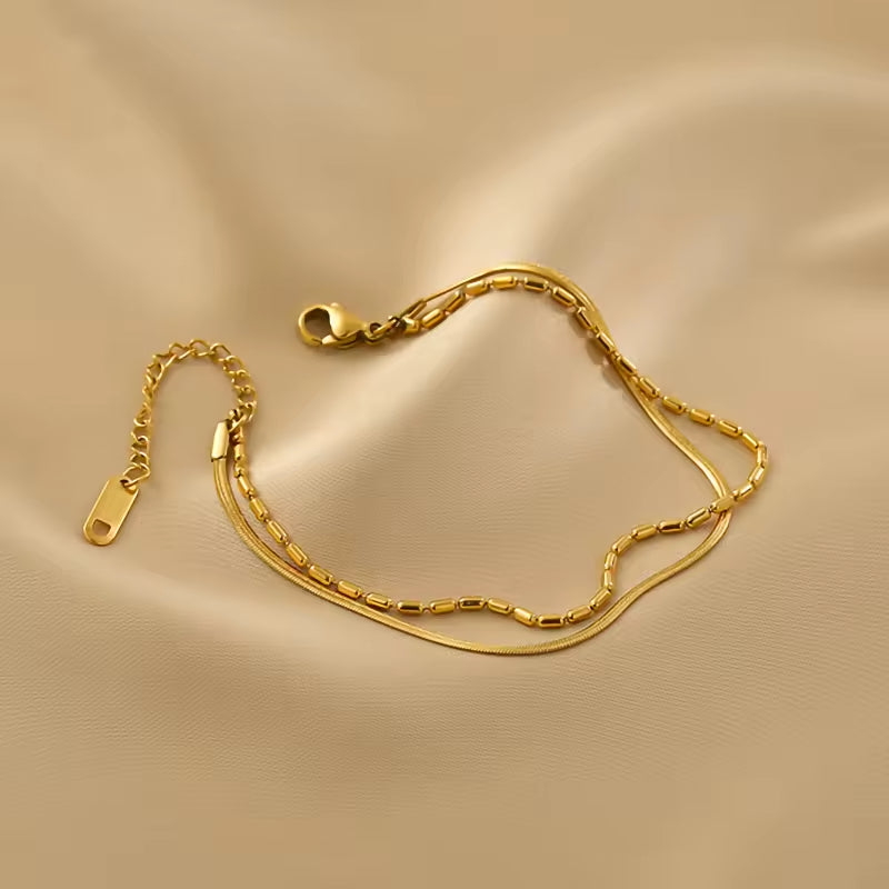 B-79 – 18k Gold Plated Stainless Steel Tarnish Free Waterproof Female Jewellery