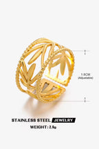 R-129 – 18k Gold Plated Stainless Steel Tarnish Free Waterproof Female Jewellery