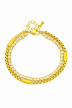 B-78 – 18k Gold Plated Stainless Steel Tarnish Free Waterproof Female Jewellery