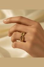 R-127 – 18k Gold Plated Stainless Steel Tarnish Free Waterproof Female Jewellery