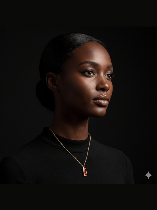 C-197 ONLY WHITE AVAILABLE 18k Gold Plated Stainless Steel Tarnish Free Waterproof Female Necklace