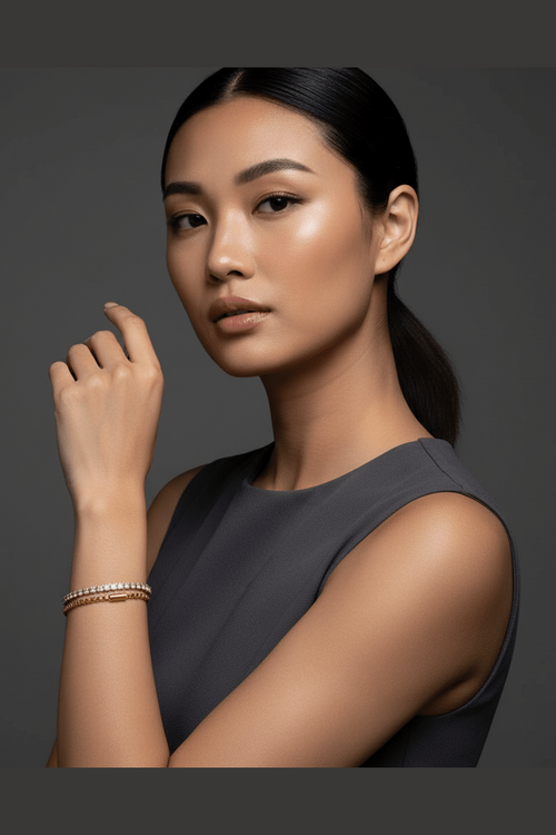 B-78 – 18k Gold Plated Stainless Steel Tarnish Free Waterproof Female Jewellery