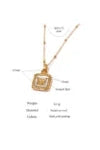 C-193 STAINLESS STEEL 18K GOLD PLATED ANTI TARNISH NECKLACE