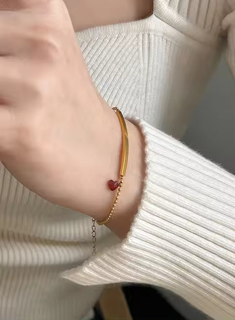 B-68 – 18k Gold Plated Stainless Steel Tarnish Free Waterproof Female Jewellery