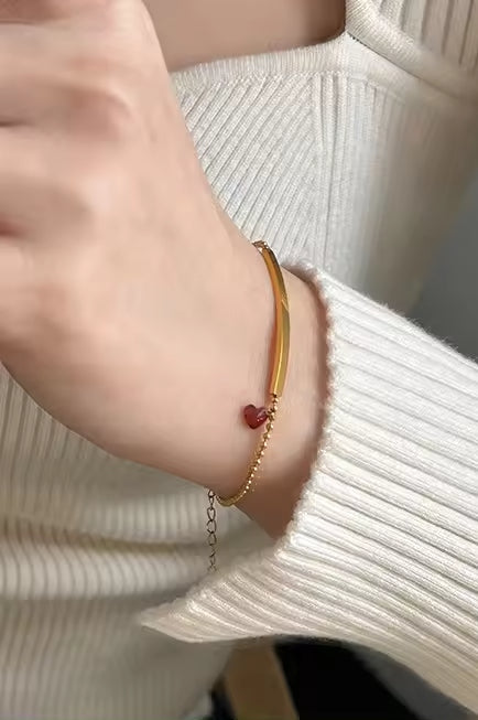 B-68 – 18k Gold Plated Stainless Steel Tarnish Free Waterproof Female Jewellery