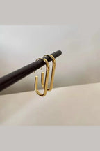 ES-187 – 18k Gold Plated Stainless Steel Tarnish Free Waterproof Female Earrings