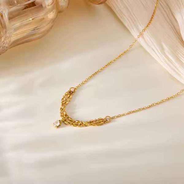 C-305– 18k Gold Plated Stainless Steel Tarnish Free Waterproof Female Jewellery