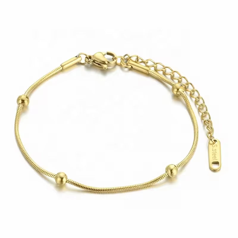 B-65 – 18k Gold Plated Stainless Steel Tarnish Free Waterproof Female Jewellery