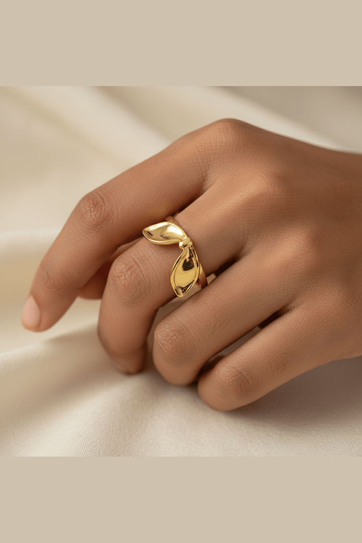 R-124 – 18k Gold Plated Stainless Steel Tarnish Free Waterproof Female Jewellery