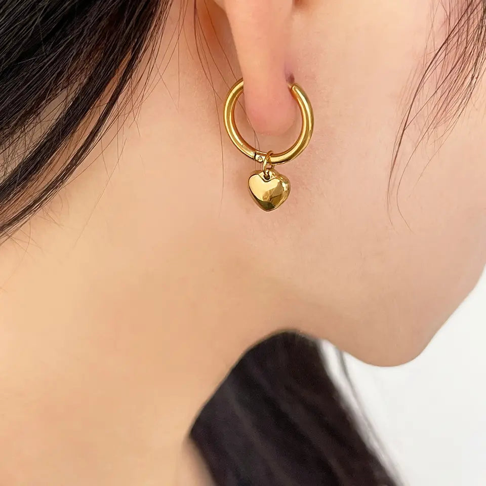 ES-230 – 18k Gold Plated Stainless Steel Tarnish Free Waterproof Female Jewellery