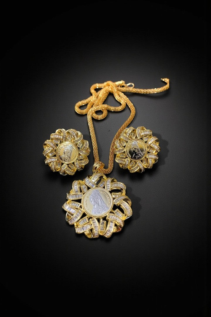 Harini Gold plated Ginni set